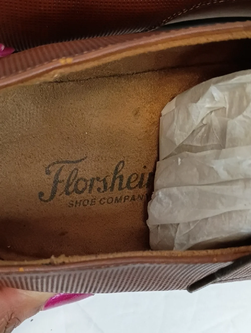 Florsheim Brown Leather Cap Toe Oxford Dress Shoes Size 13
